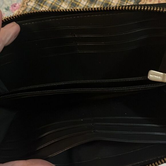 Coach, brown, and black wallet - Picture 3 of 5
